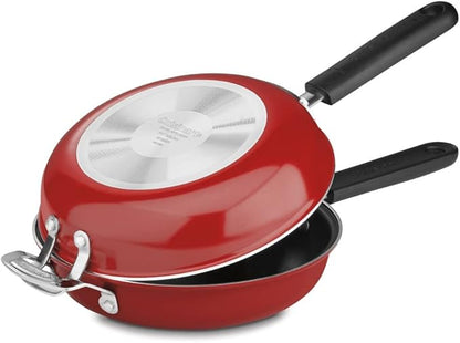 Cuisinart FP2-24R 10-Inch Nonstick Set Frittata Non-Stick Sauce Pan, Red