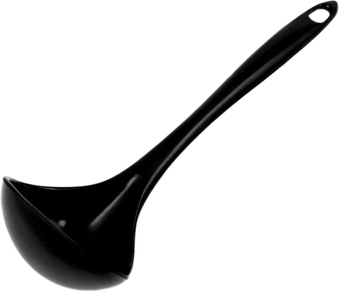Chef Craft Basic Melamine Cooking Ladle, 10.5 inch, Black by ChefCraft