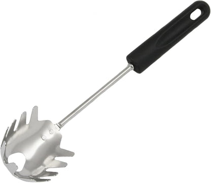 Chef Craft Basic Stainless Steel Spaghetti/Pasta Fork, 12.5 inch, Black by ChefCraft