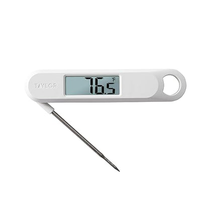Taylor Folding Stem Display Food Instant Read Digital Thermometer, 0.7 Inch LCD Readout, White (1476WH) - Image 6
