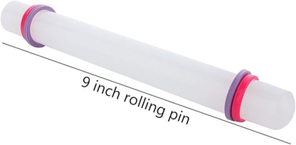ScivoKaval Marshmallow Fondant Cake Decorating Hand Tool 12 Pcs 5 Sets Sugarcraft Gumpaste Icing Smoother Rolling Pin Trimmer Cutter Embosser Flower Scissor Modelling Accessories Supplies Kit Pink - Image 4