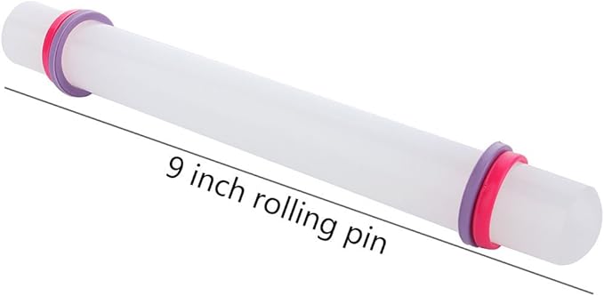 ScivoKaval Marshmallow Fondant Cake Decorating Hand Tool 12 Pcs 5 Sets Sugarcraft Gumpaste Icing Smoother Rolling Pin Trimmer Cutter Embosser Flower Scissor Modelling Accessories Supplies Kit Blue - Image 4