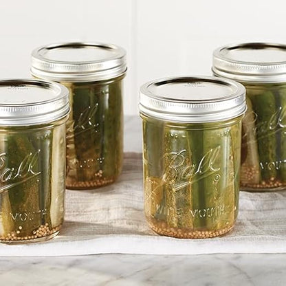 Ball Wide Mouth Glass Mason Jars with Lids and Bands, Used for Canning, Pickling, Juice, Jam, Jelly, Pint Size 16 Ounce (Pack of 3) - Image 8
