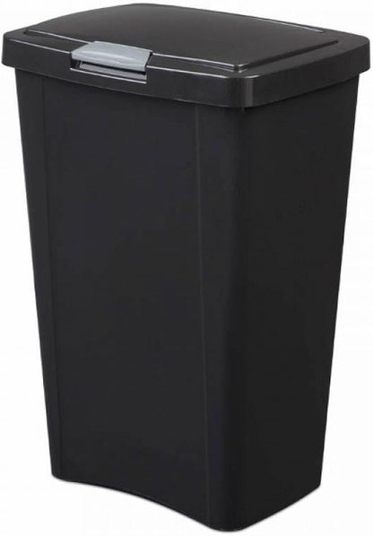 STERILITE 10459004 Touch Can, Black, 13 Gallon by Sterilite