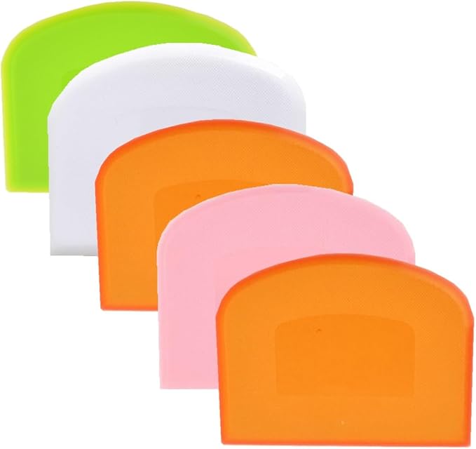 Bench Scraper, Dough Scraper, Bowl Scraper, Food Scraper Tool, Cake Scraper and Pastry Scraper, Baking Supplies Kitchen Gadgets by Truloven