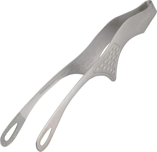 Shimomura 42498 Smart Kitchen Tongs, Floating Tip, No Dirt, Medium, Made in Japan, Easy to Grab Fine Foods, Outdoor, Dishwasher Safe, Yakiniku, Fried Food, Total Length 7.9 inches (20 cm), Vegetable by %E4%B8%8B%E6%9D%91%E4%BC%81%E8%B2%A9
