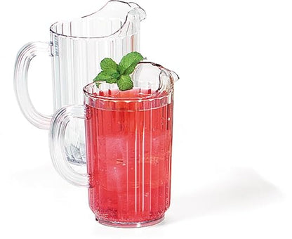 Carlisle FoodService Products 553807 Plastic Pitcher, 48 Ounces, Clear (Pack of 6) - Image 6