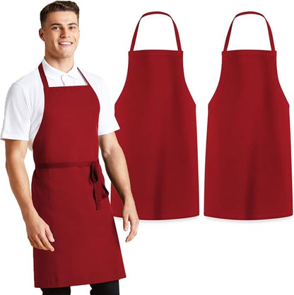 Avalon Kitchen Aprons for Men - 100% Polyester Chef Apron Women with Extra Long Ties - Cooking Aprons for Women & Mens Apron by Avalon+Kitchen