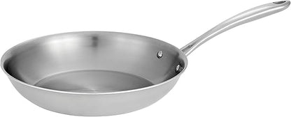 Tramontina Boston Tri-Ply Clad Stainless Steel 10-Inch Frying Pan, Induction-Ready Skillet, Dishwasher-Safe, NSF-Certified by Tramontina