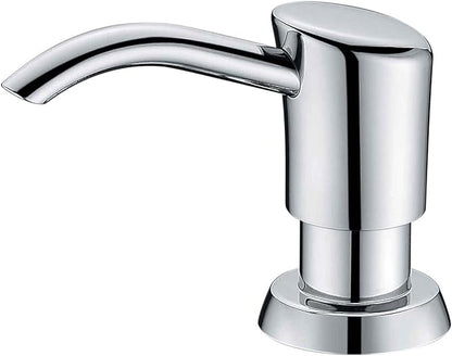 GAGALIFE Built in Sink Soap Dispenser or Lotion Dispenser for Kitchen Sink, Chrome ABS Pump Head, with 17 Ounce Large PET Soap Bottle by GAGALIFE