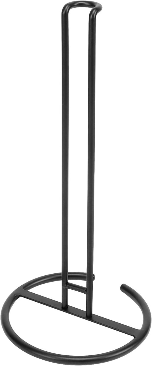 NearMoon Paper Towel Holder, Sturdy Paper Towel Stand Dispenser-All Metal, Standard or Jumbo-Sized for Kitchen Countertop, Farmhouse, Living Room (1 Pack, Matte Black) by NearMoon