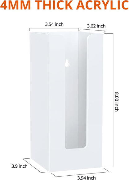 Richboom Acrylic Coffee Cup and Lid Storage Organizer Holder, 1 Compartment, White - Image 2