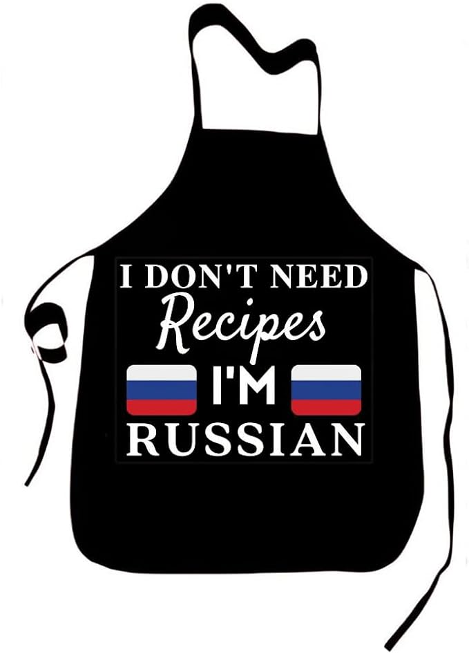 I Don't Need Recipes Novelty Chef Kitchen BBQ Apron Barber Chef Bib BBQ Kitchen Decor