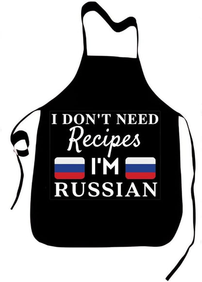 I Don't Need Recipes Novelty Chef Kitchen BBQ Apron Barber Chef Bib BBQ Kitchen Decor