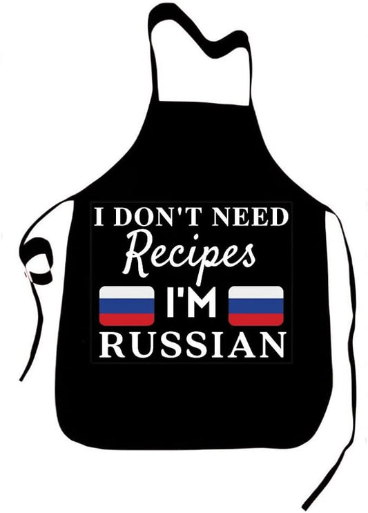 I Don't Need Recipes Novelty Chef Kitchen BBQ Apron Barber Chef Bib BBQ Kitchen Decor