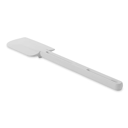 Rubbermaid Commercial Products Scraper Spatula/Food Scraper 13.5-Inch Dishwasher Safe White Heavy Duty Rubber Silicone Spatula for Resturant/Home Cooking/Baking - Image 2