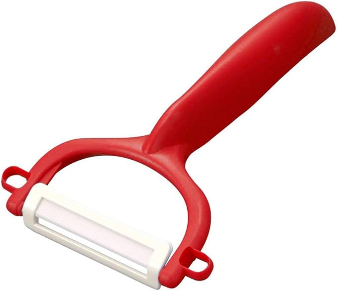 Kyocera Advanced Ceramic Horizontal Y Peeler, Red by Kyocera