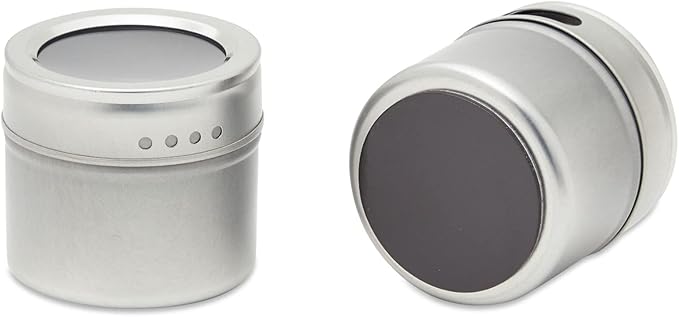 Juvale 20-Pack Magnetic Spice Jars - Space-Saving & Magnetic Spice Rack for Refrigerator - Preprinted Labels & Seasoning Containers - Pack of 20, 3.4 fl oz - Image 7