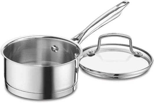 Cuisinart 8919-14 Professional Series 1-Quart Saucepan with Cover, Stainless Steel, Mirror Finish by Cuisinart