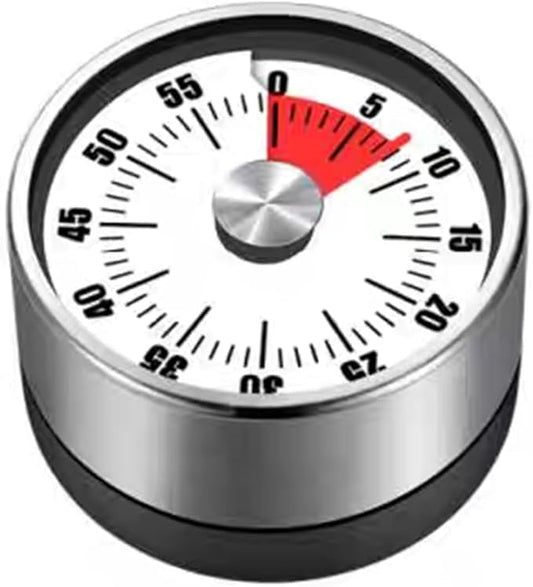 Digital Kitchen Timer for Cooking, Loud Alarm, Magnetic Back, Black and Silver (Sliver-t) by Ankuce