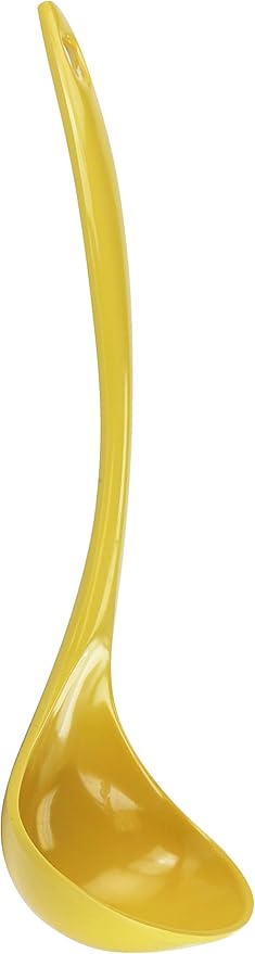 Reston Lloyd Melamine Soup Ladle Kitchen Utensil, Premium Quality Utensil with Heat Resistant Ergonomic Handle, Durable BPA-Free Plastic, 10.5 inch long, 6pc Set, Lemon - Image 3