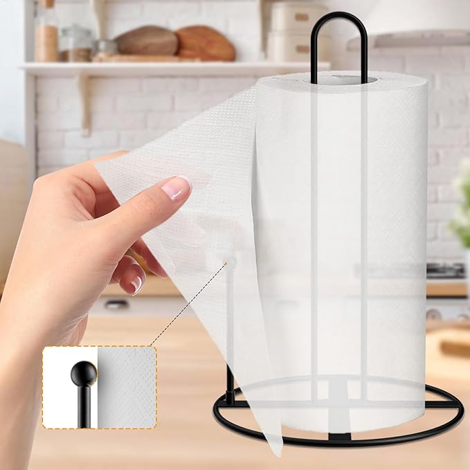 Paper Towel Holder,30Pack Bulk Black Paper Towel Holder Stand Countertop for Kitchen - Image 4