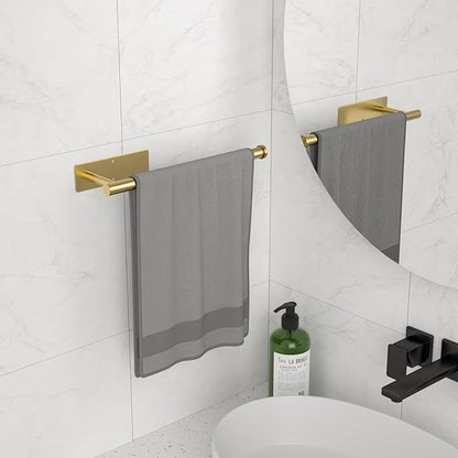Paper Towel Holder Under Cabinet, Self-Adhesive,No Drilling, Stainless Steel, Wall-Mounted for Kitchen and Bathroom, Easy Install, Durable, Space-Saving, Ideal for Home, RV (Gold, 1 Pack) - Image 7