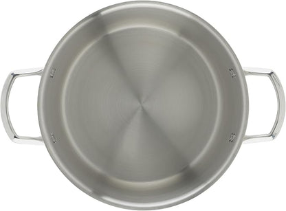 WINCO Tri-Ply Stock Pot, 8-quart, Silver - Image 6