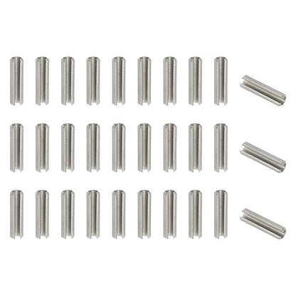 PATIKIL Slotted Spring Pin, 50 Pcs 5/32" x 5/8" (4.25mm x 16mm) 304 Stainless Steel Split Roll Pins Spring Dowel for Home Improvement Automotive Machine Repair, Silver