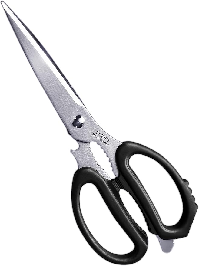 CANARY Japanese Kitchen Scissors for Food 9.5" [Long Blade] Heavy Duty Kitchen Shears, Dishwasher Safe Come Apart Blade, Japanese Stainless Steel Blade, Made in JAPAN by CANARY