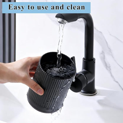 Kyraton Cooking Utensils Holder 2pcs, 360° Rotating Heavy Duty Plastic Kitchen Utensil Holder for Countertop, The Small Utensil Crock for Cutlery Silverware, Tooth Brush, Desk Pencil Pen - Image 5