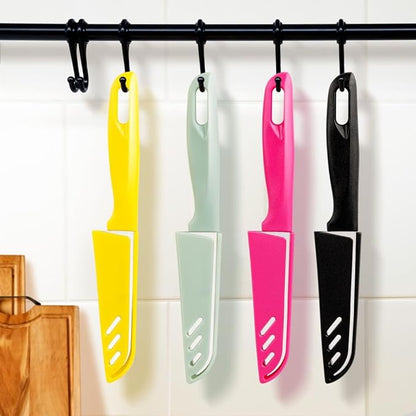 BYkooc 8 pieces Paring Knives (4PCS Peeling Knives and 4PCS Knife Sheath), Ultra Sharp Vegetable and Fruit Knife,German Steel Small Kitchen Knife with PP Plastic Ergonomic Handle - Image 5
