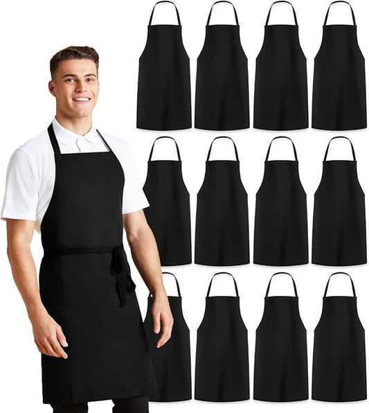 Avalon Kitchen Aprons for Men - 100% Polyester Chef Apron Women with Extra Long Ties - Cooking Aprons for Women & Mens Apron by Avalon+Kitchen