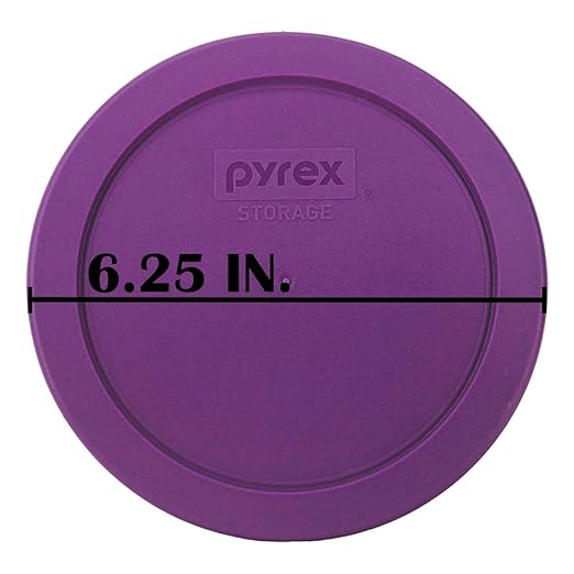 Pyrex 7201-PC Round 4 Cup Storage Lid for Glass Bowls (2, Purple) - Image 6