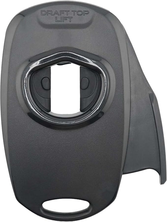 Draft Top LIFT Beer Soda Can Opener - Topless Can Opener - Can Cutter Top Remover - Handheld Safety Manual Can Opener - Smooth Edge Effortless Rip and Sip Opener (Black) by DraftTop