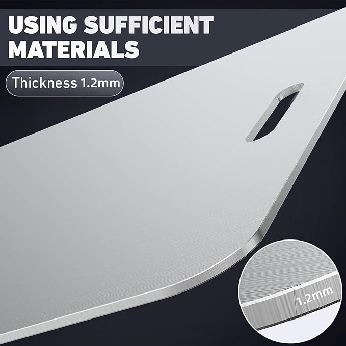 304 Stainless Steel Cutting Board, Non Toxic Cutting Boards for Kitchen, Dishwasher Safe and Hygienic Heavy Duty Chopping Board for Meat Vegetable Fruit(15"x 11",13"x 9",10"x 6")