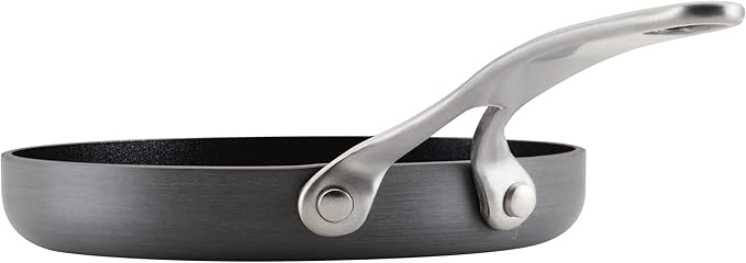 Anolon Hard Anodized Nonstick Mini Skillet/Frying/Egg Pan, Stainless Steel Handle, (6.5"), Gray - Image 11
