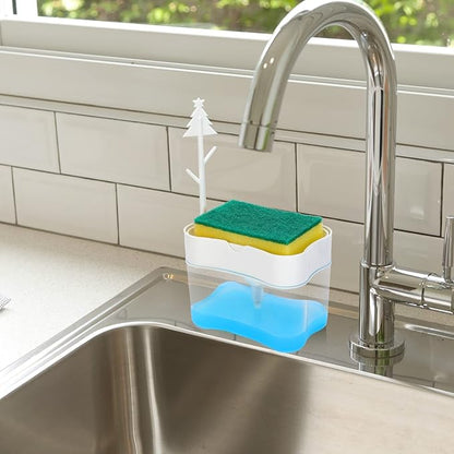 New 2026 Version Premium Quality Dish Soap Dispenser - Countertop Kitchen Soap Dispenser, Sink Dish Washing Soap Dispenser 13 Ounces (Sponge Included) - Image 7