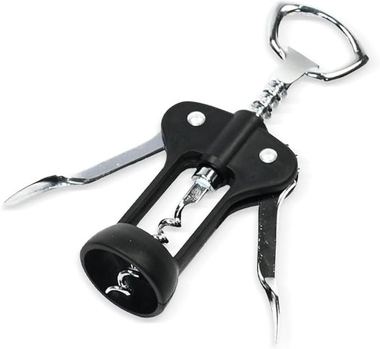 Chef Craft Select Metal Winged Corkscrew, 6.5 inch, Black and Chrome by ChefCraft