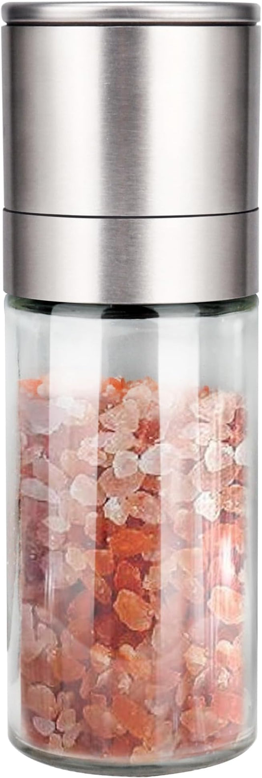 Gulex® Salt Grinder Pepper Mill, Refillable, Adjustable Coarseness Black Pepper Grinder, Stainless Steel Sea Salt Shaker with Ceramic Rotor(Seasoning not included) by Gulex