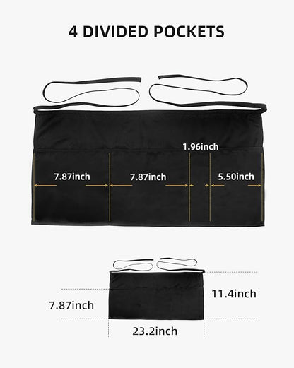 Xeoxarel Aprons with 4 Pockets (Available in 3 Pack / 7 Pack) 23.5'' X 11.5'' - Image 6