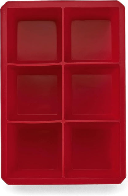 Houdini Large Cube Silicone Tray Ice Mold, 2 pack, RED, 5257595 - Image 2