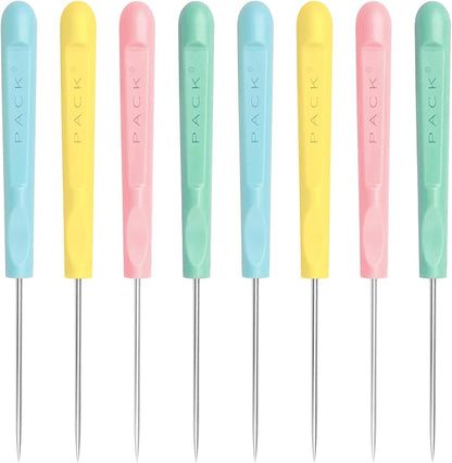 8Pcs 5.2 Inches Sugar Stir Needle, Cookie Scribe Needles Cake Decorating Needle Tool Cookie Decoration Supplies for Baking Lovers