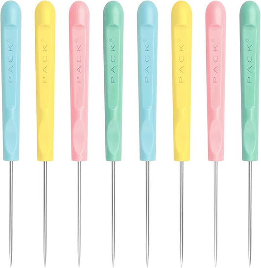 8Pcs 5.2 Inches Sugar Stir Needle, Cookie Scribe Needles Cake Decorating Needle Tool Cookie Decoration Supplies for Baking Lovers