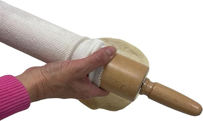 Regency Wraps Rolling Pin Cover for Non-Stick Dough Rolling, 100% Cotton Absorbs Excess Flour So Pastries Come out Light and Flakey, 15" Pack of 5 - Image 4