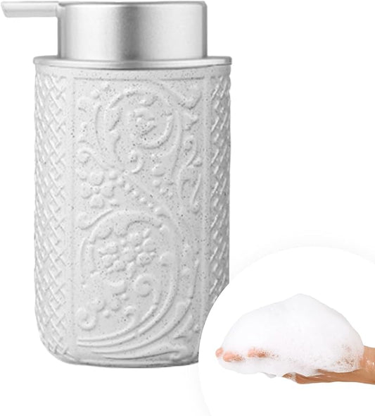 12OZ/350ML Ceramic Foaming Soap Dispenser Empty Hand Soap Dispenser Refillable Lotion Containers with Pump by QQStudio