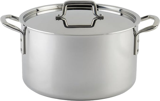 WINCO Tri-Ply Stock Pot, Silver by Winco
