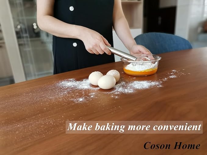 Small Ring Danish Dough Whisk Stainless Steel, Suitable for Sourdough Jar, Hand Mixing Tool for Mixing Various Bread Doughs, A Good Baking Starter, Ring Small As An Egg, 9 Inches Length - Image 5
