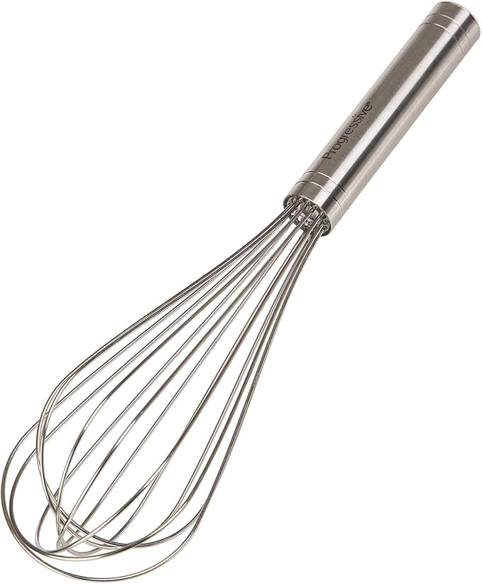Prepworks by Progressive 10" Balloon Whisk, Handheld Steel Wire Whisk Perfect for Blending, Whisking, Beating and Stirring, BPA Free, Dishwasher Safe, Stainless Steel, Model Number: BA-3024 by Unknown