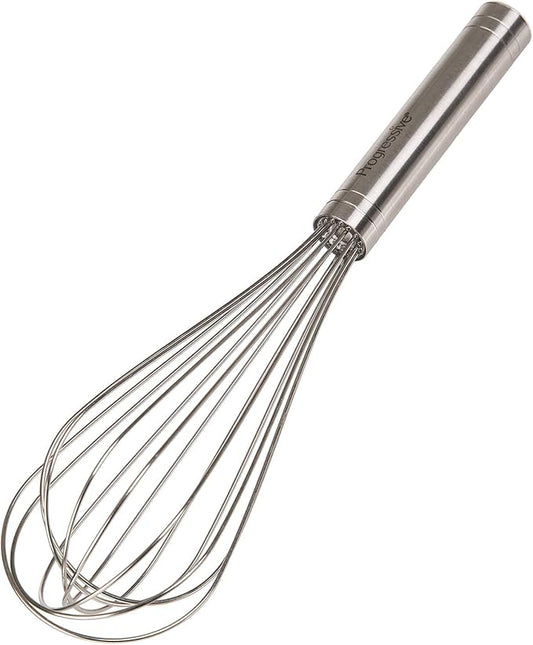 Prepworks by Progressive 10" Balloon Whisk, Handheld Steel Wire Whisk Perfect for Blending, Whisking, Beating and Stirring, BPA Free, Dishwasher Safe, Stainless Steel, Model Number: BA-3024 by Unknown